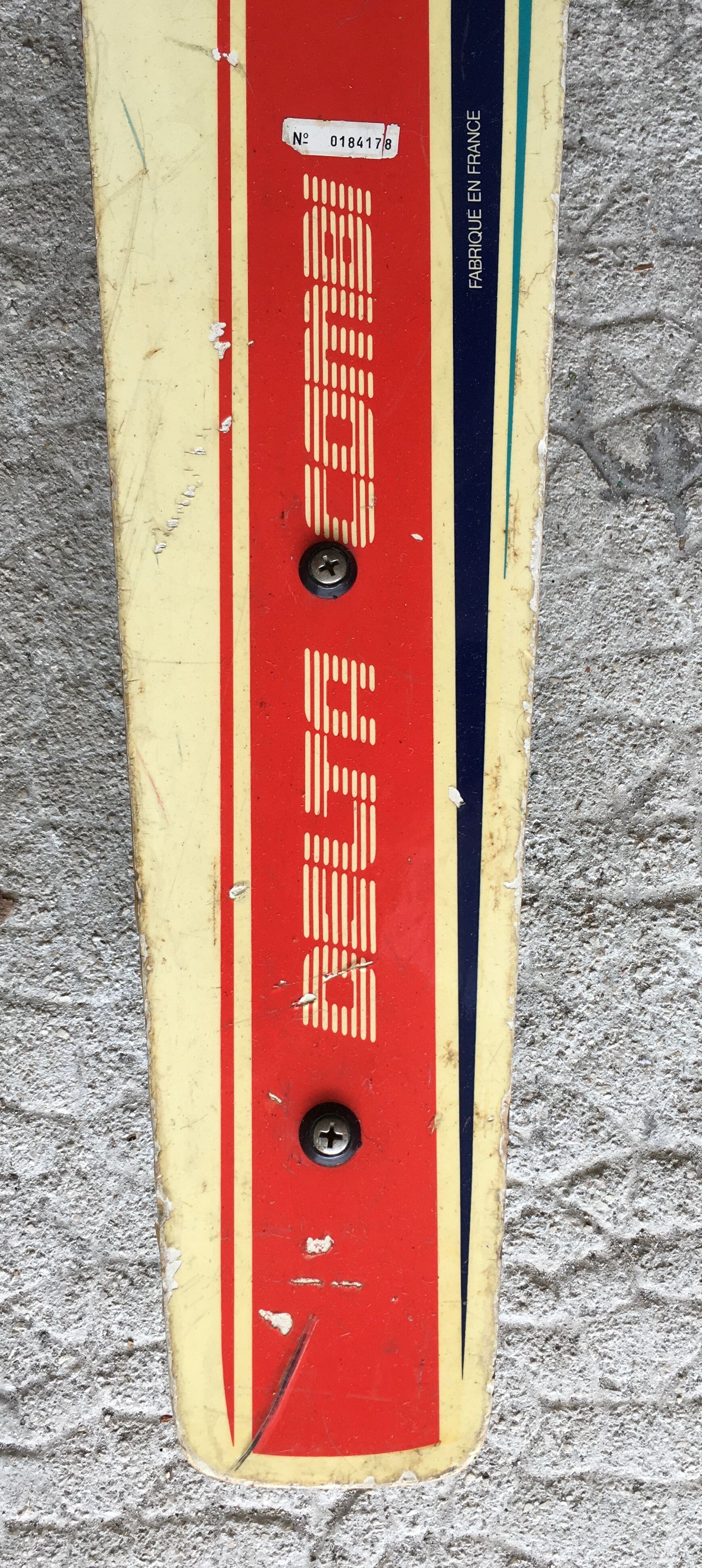 Wooden water skis