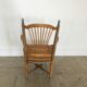 Series of six painted wooden Provencal chairs
