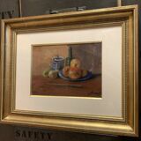 Eugénie Frecot “Still Life With Fruits” Oil On Paper Signed