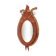 Miroir artisanal années 60/70 en corde en forme de licol
