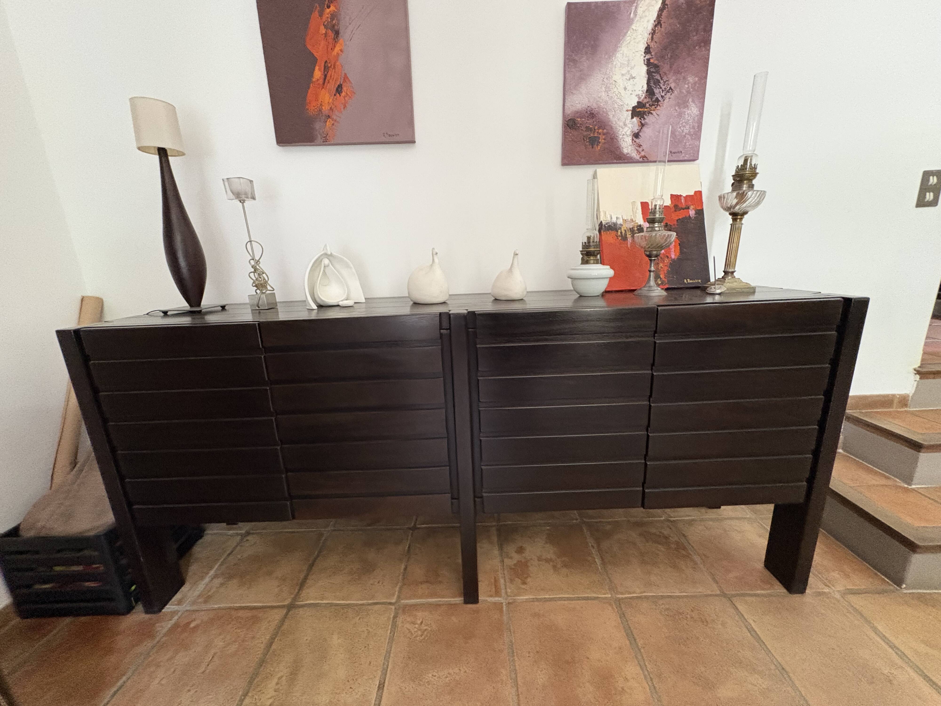Enfilade Vintage Maison Regain en bois Iroko