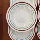 6 deep plates, Gildas series, Gien