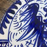 Assiette décorative oiseau bleu