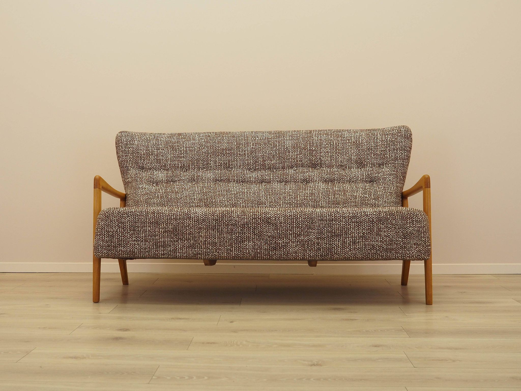 Beech sofa, Danish design, 1960s, manufacturer: Fritz Hansen