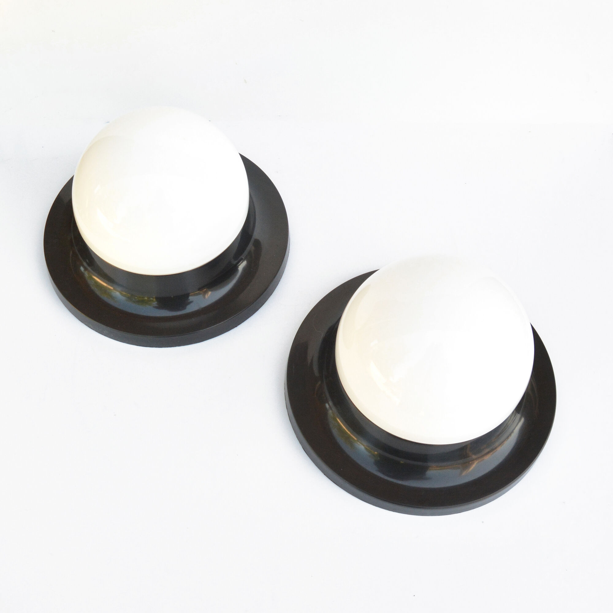 1970s a minimalist pair of plafonds, Polam Radom, Poland