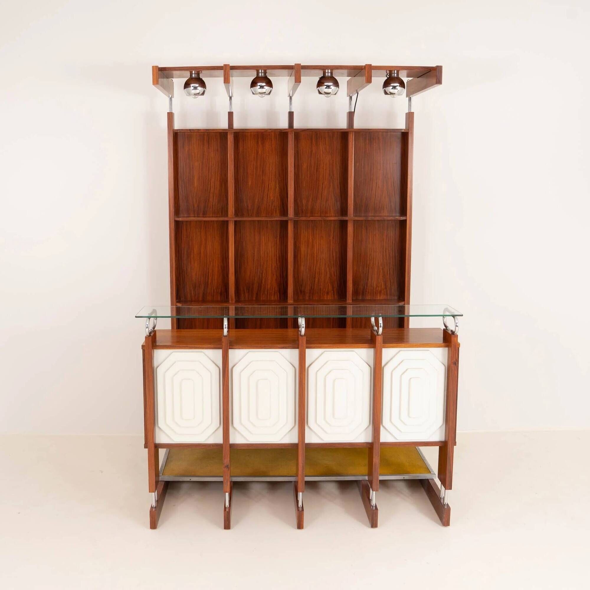 Rare Italian Bar Unit with Stools
