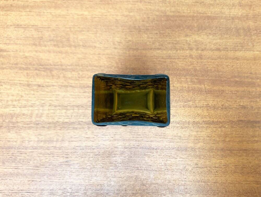 Brutalist bubble glass vase from the German space age mid-century by Emil Funke for Gral, 1960s.