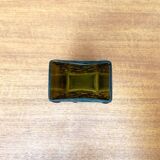 Brutalist bubble glass vase from the German space age mid-century by Emil Funke for Gral, 1960s.