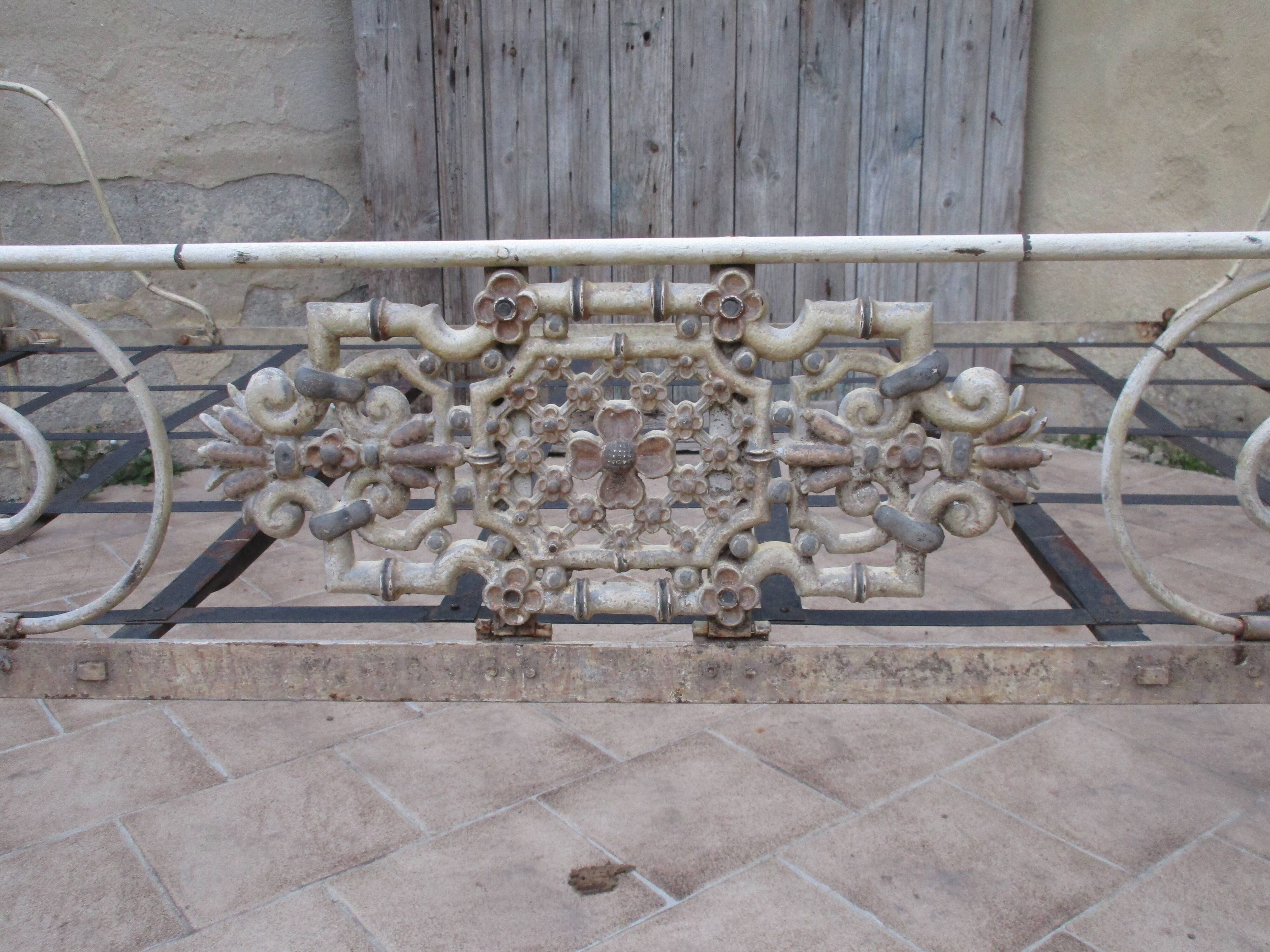 Ancient iron forge bed
