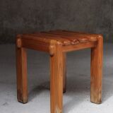 Stool design scandinavian sauna solid pine 1970