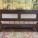 Bench - Charles X Bidermeier sofa in burl wood