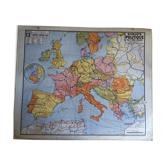 School poster educational board vintage old card Vidal lablache Europe 13