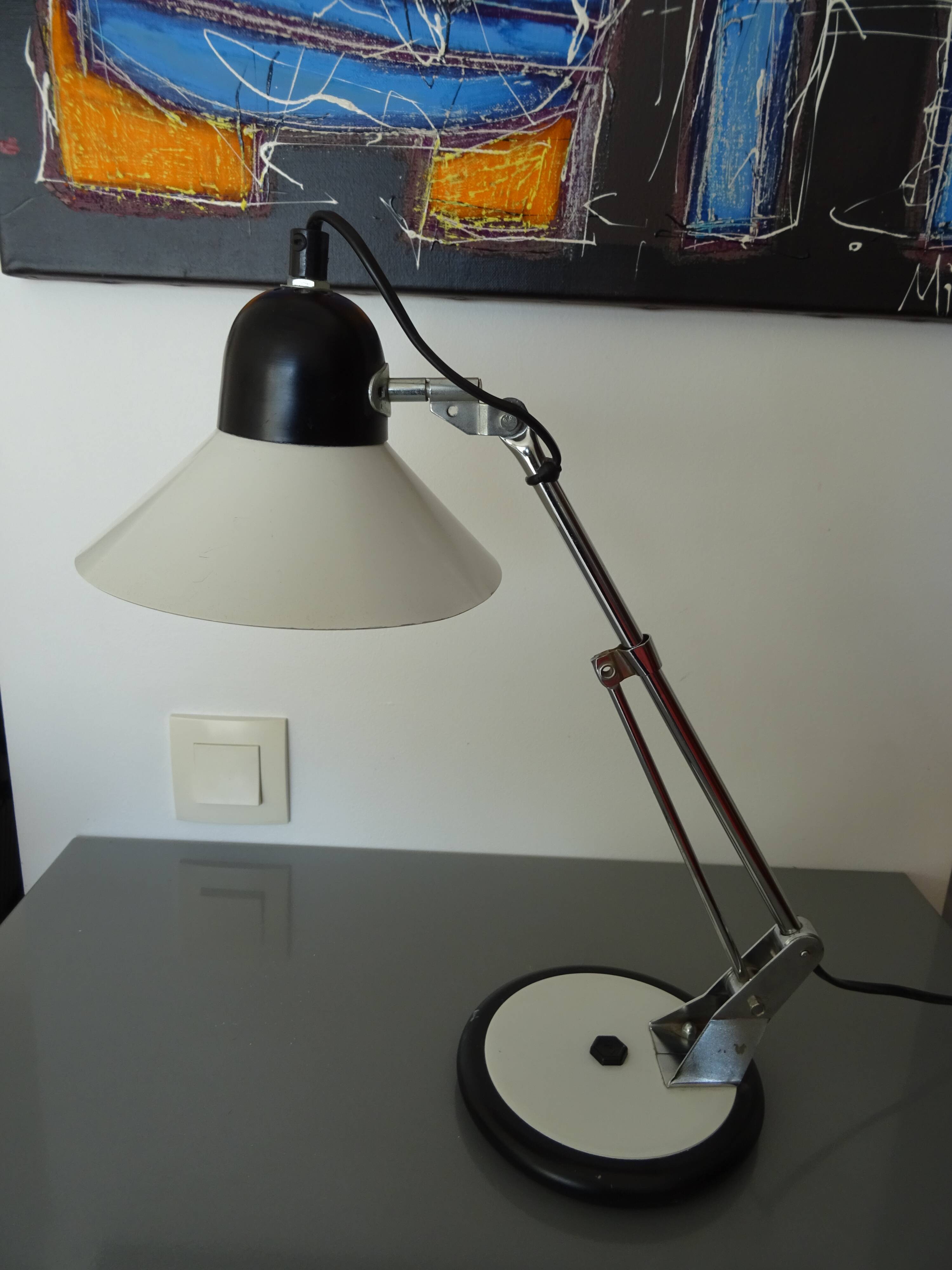 Lampe articulée Aluminor vintage an 60/70