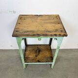 Green Industrial Iron Table, 1950s