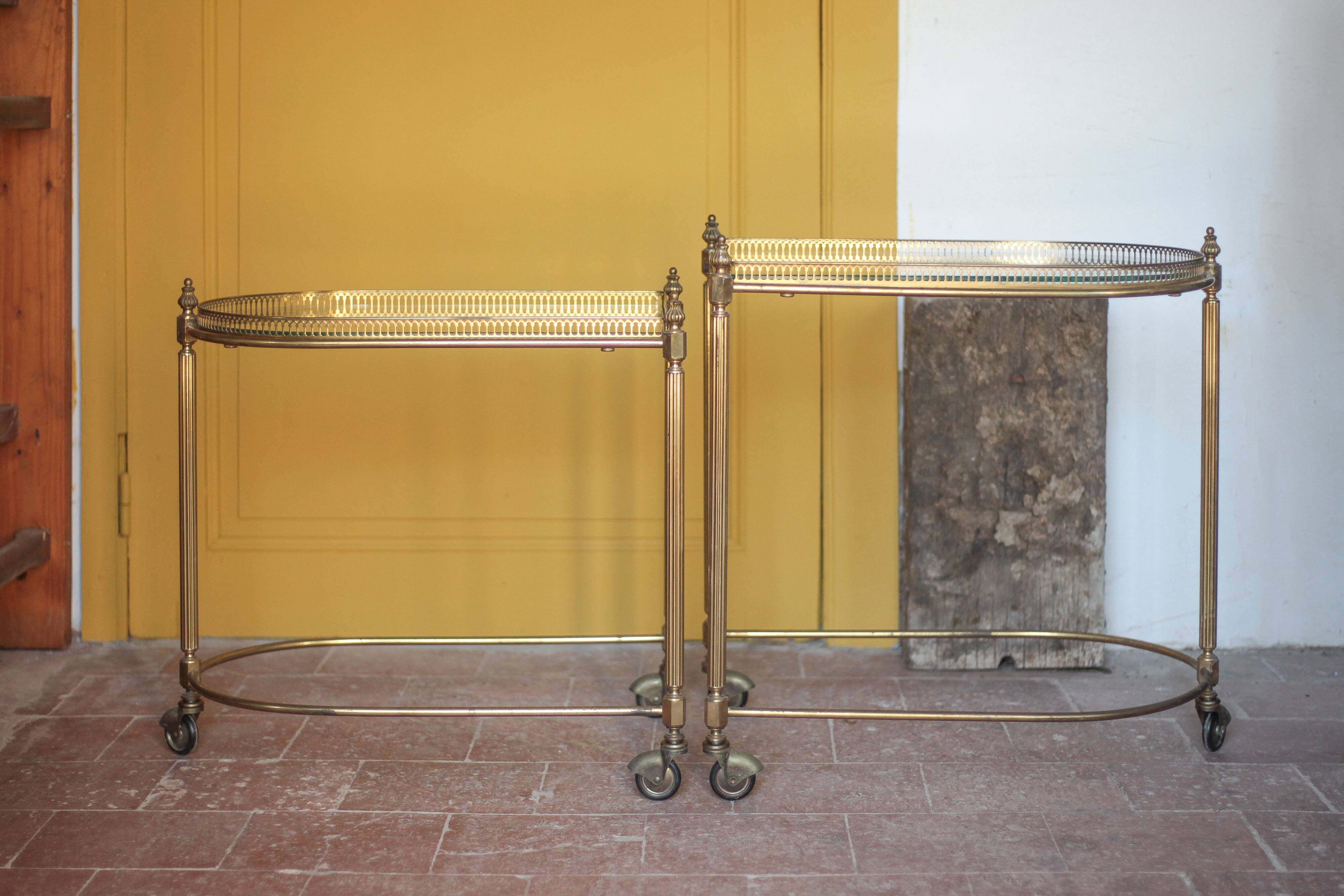 Vintage sideboard, living room furniture, nesting side tables, accent furniture.