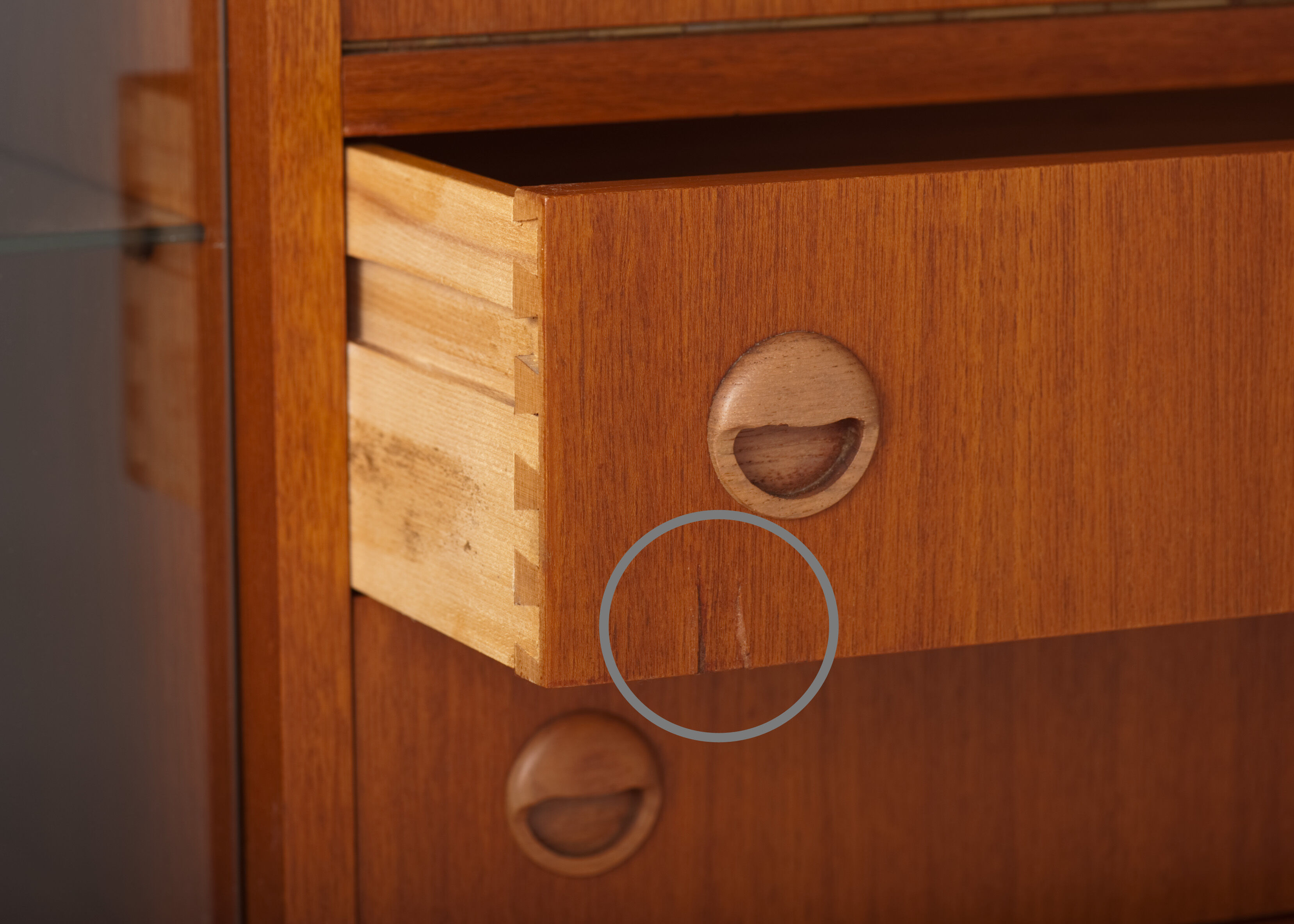 Scandinavian teak buffet LB year 60