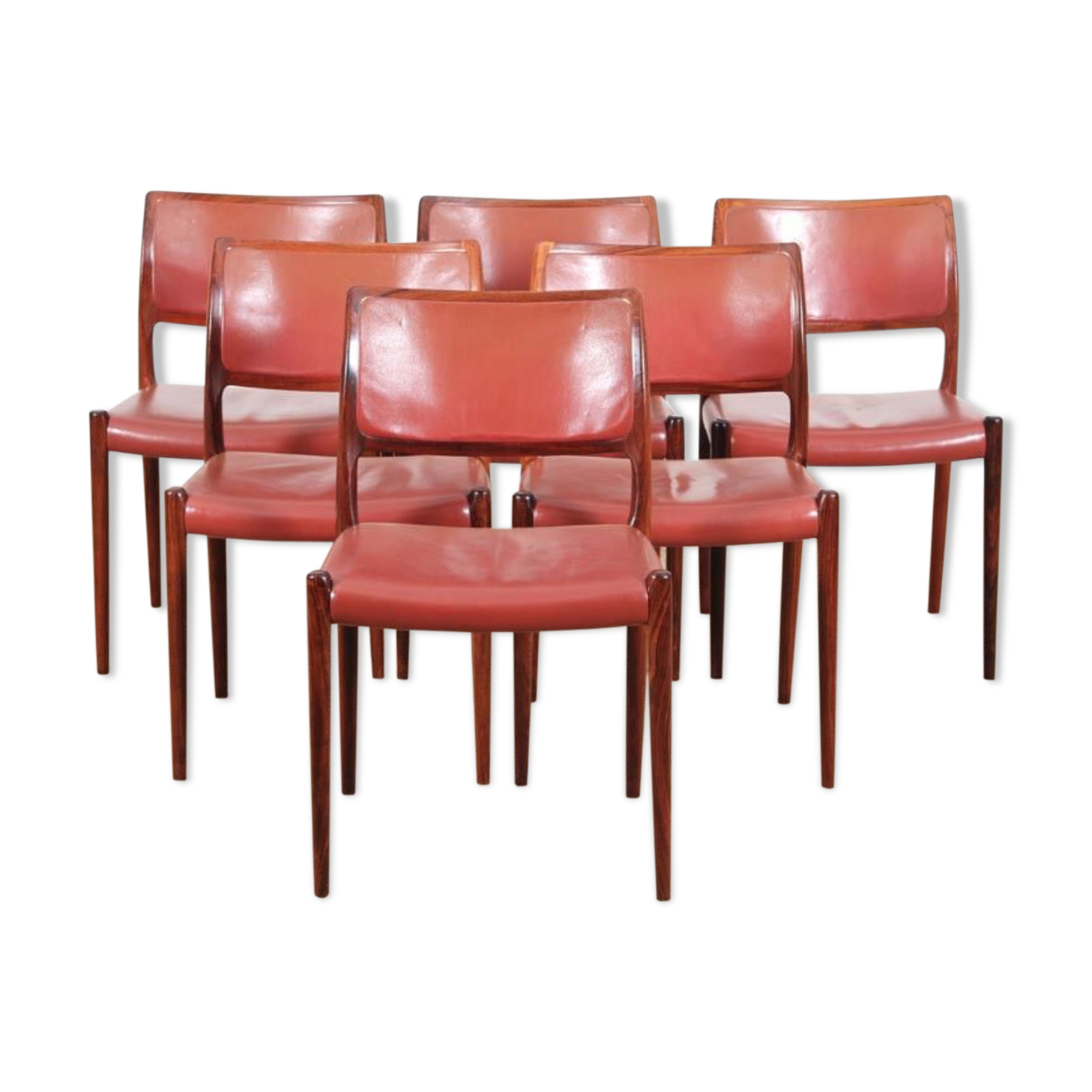 By Niels Möller 1968 rosewood lounge chairs