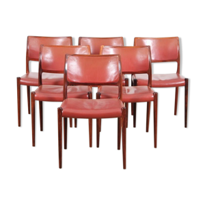 chaises de salon en palissandre
