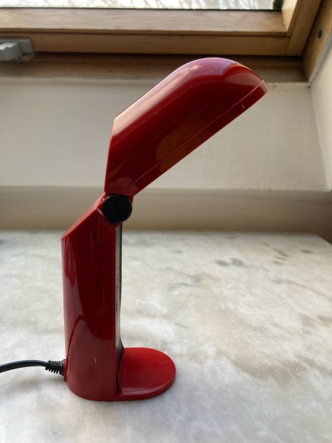 Tronconi red folding desk lamp vintage 70s