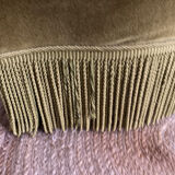 Green velvet toad armchair