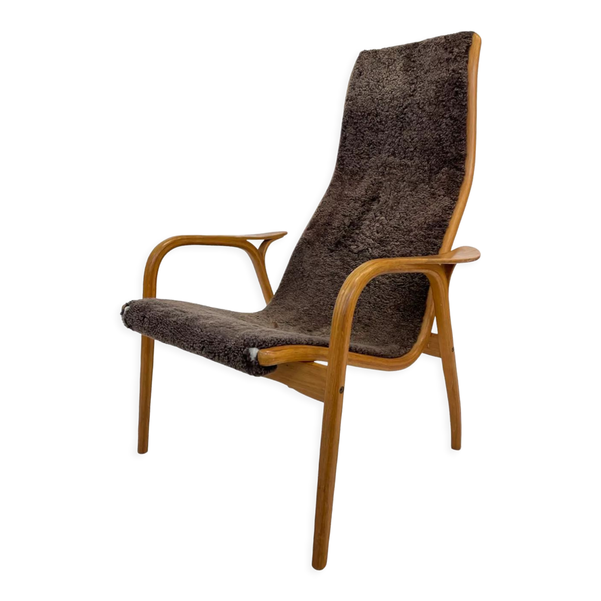 Vintage Swedish lamino armchair Yngve Ekstrom Design