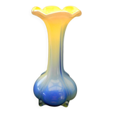 Small blown glass vase in murano style.