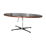 Coffee table in wood and metal foot Ilse