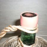 Dame-Jeanne 2L verre vert et osier
