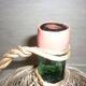 Dame-Jeanne 2L verre vert et osier