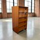 Vintage wooden shoe cabinet / drop-leaf cabinet