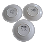 Set of 3 plates Saint Jean de Brévelay