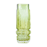 Kosta Boda green glass vase Rune Strand, 1960's