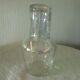 Night service in glass carafe and nacre effect glass.