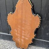 Venetian Murano Glass Mirror, Gilded with Fine Gold, Engraved Mirror, Circa 1950