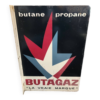 Butagaz enameled plate