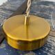 Vintage suspension lamp in electrified corrugated glass to nine