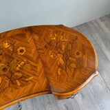 Coiffeuse de style Louis XV marquetée, XXe siècle