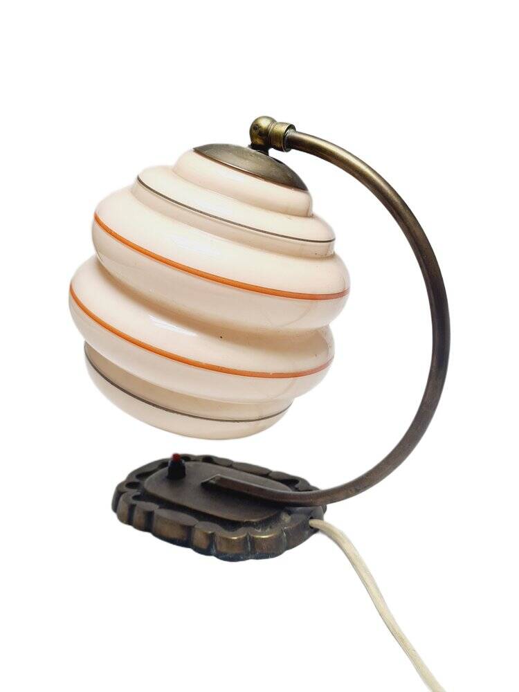 Art Deco bedside lamp, Belgium, 1950s