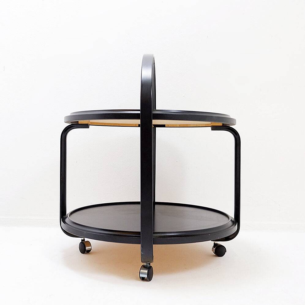 Mid-century blackened ash drinks cabinet - 20th century