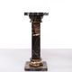 Two black portoro marble pedestals, Italy