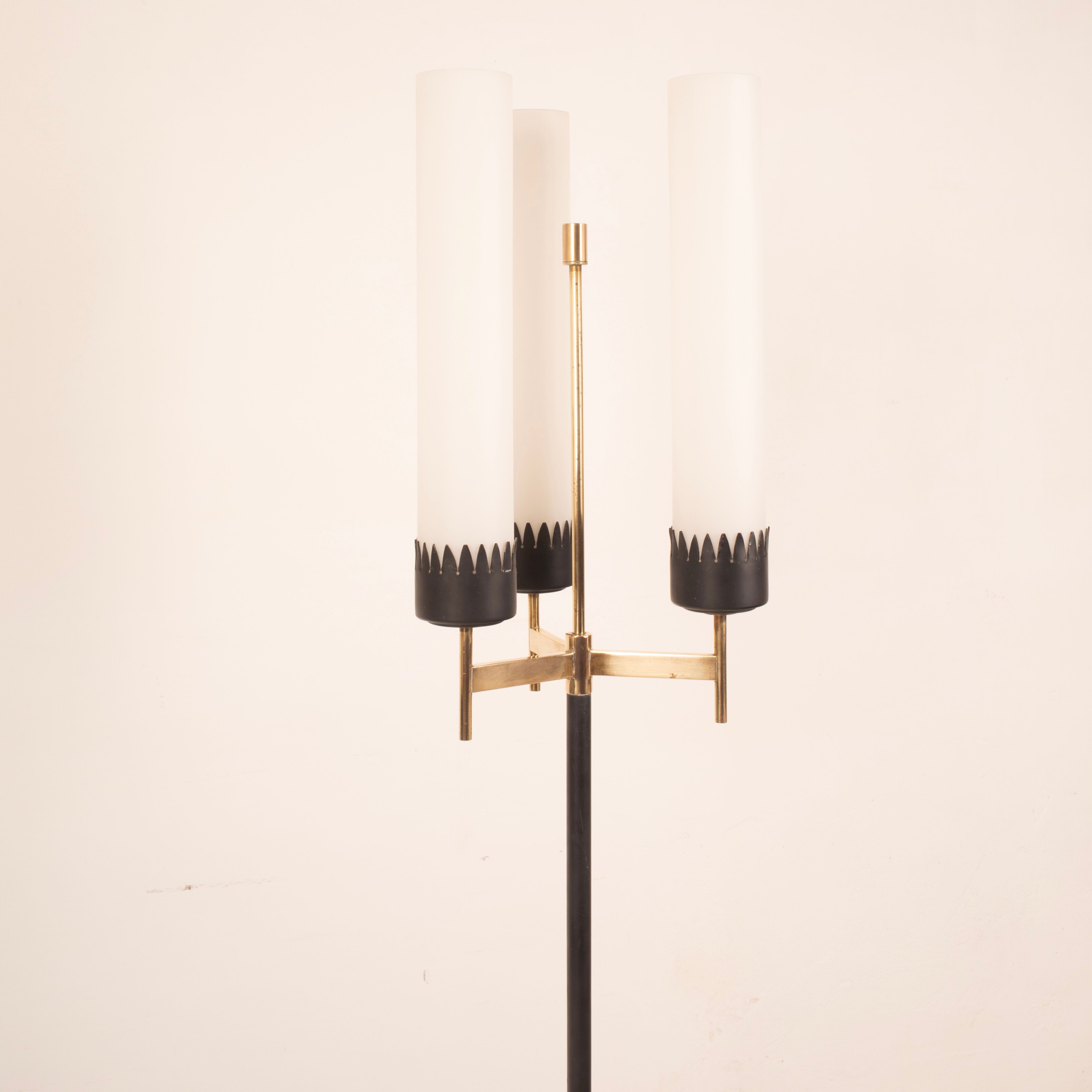 Three-Arm Floor Lamp by Stilnovo, 1950s