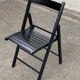 Chaise scandinave pliable cannée 1990