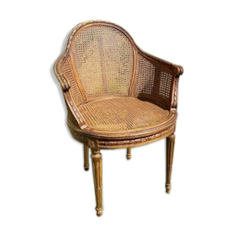 Walnut chair - Louis XVI style canage