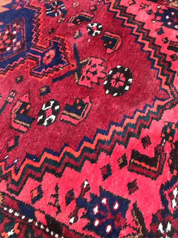 Carpet vintage Persian Hamadan done hand 110 X 210 CM