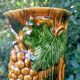 Retro Grapevine Barbotine Vase