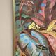 Mid-Century Oil on Canvas – “Forest” by K.R. (1991), Vintage & Framed 42.5×34.5cm