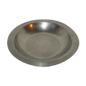 Round stainless steel dish