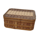 Braided bamboo box
