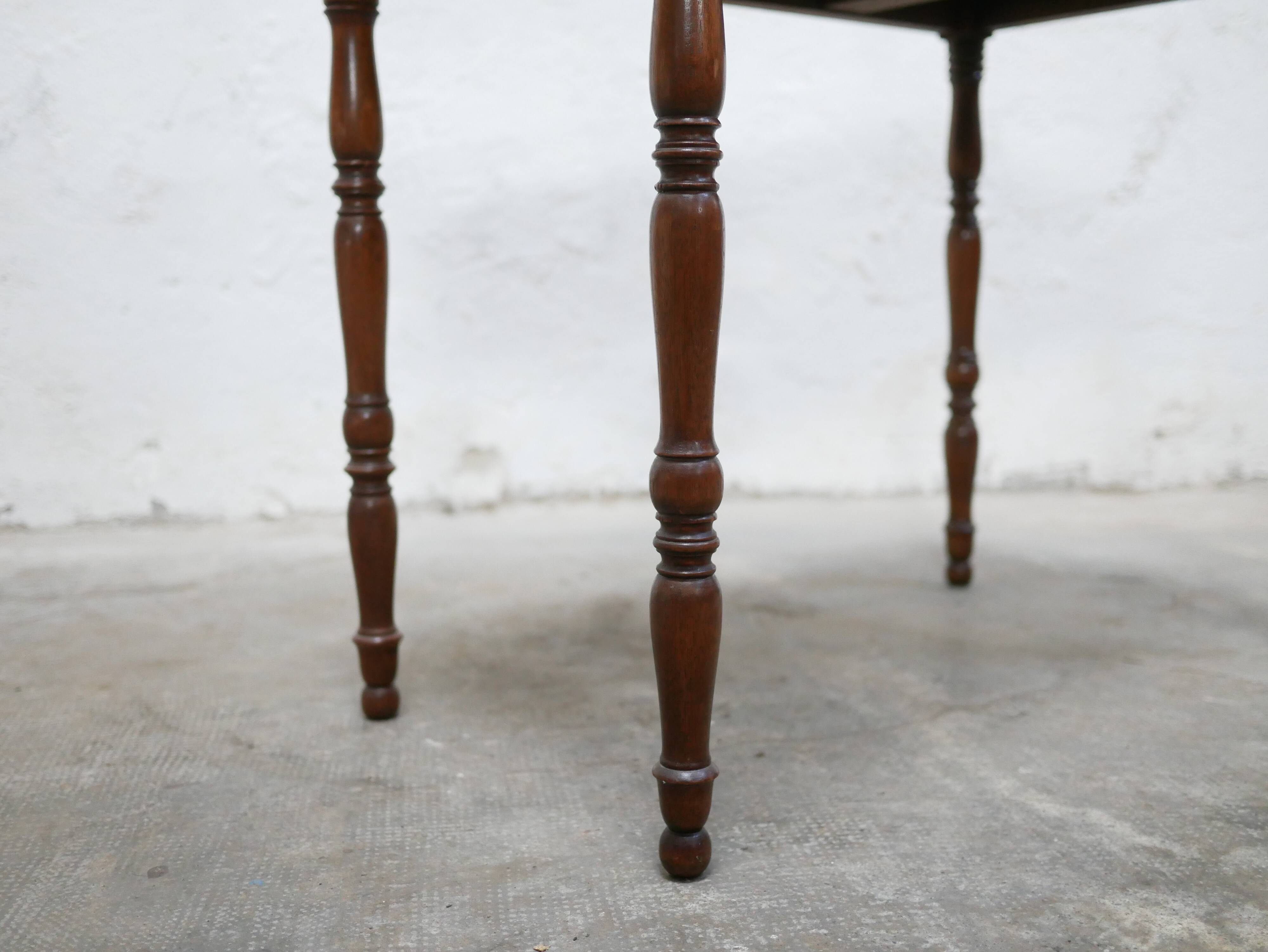 Vintage wooden desk side table