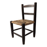 Chaise paillé pour enfant